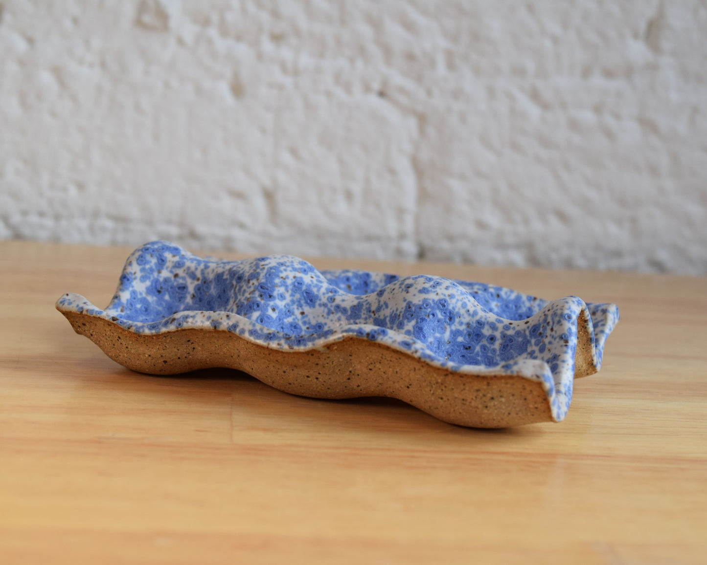 Blue & White Speckle Half Dozen Egg Carton