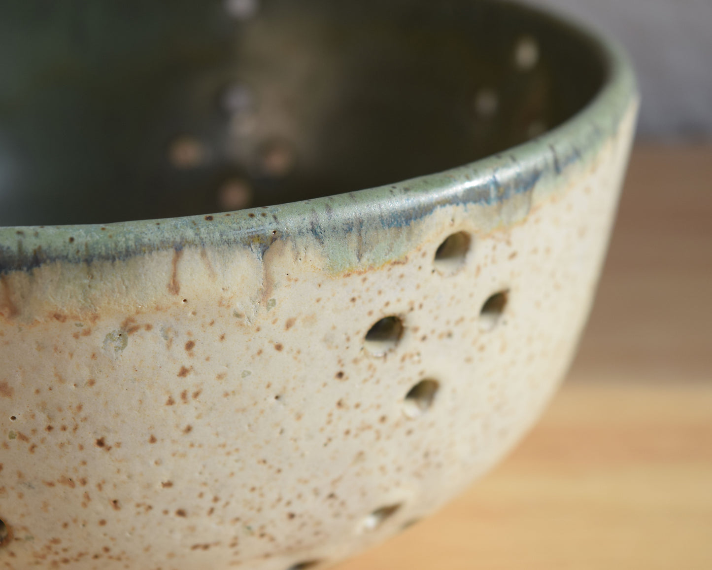 White & Green Berry Bowl