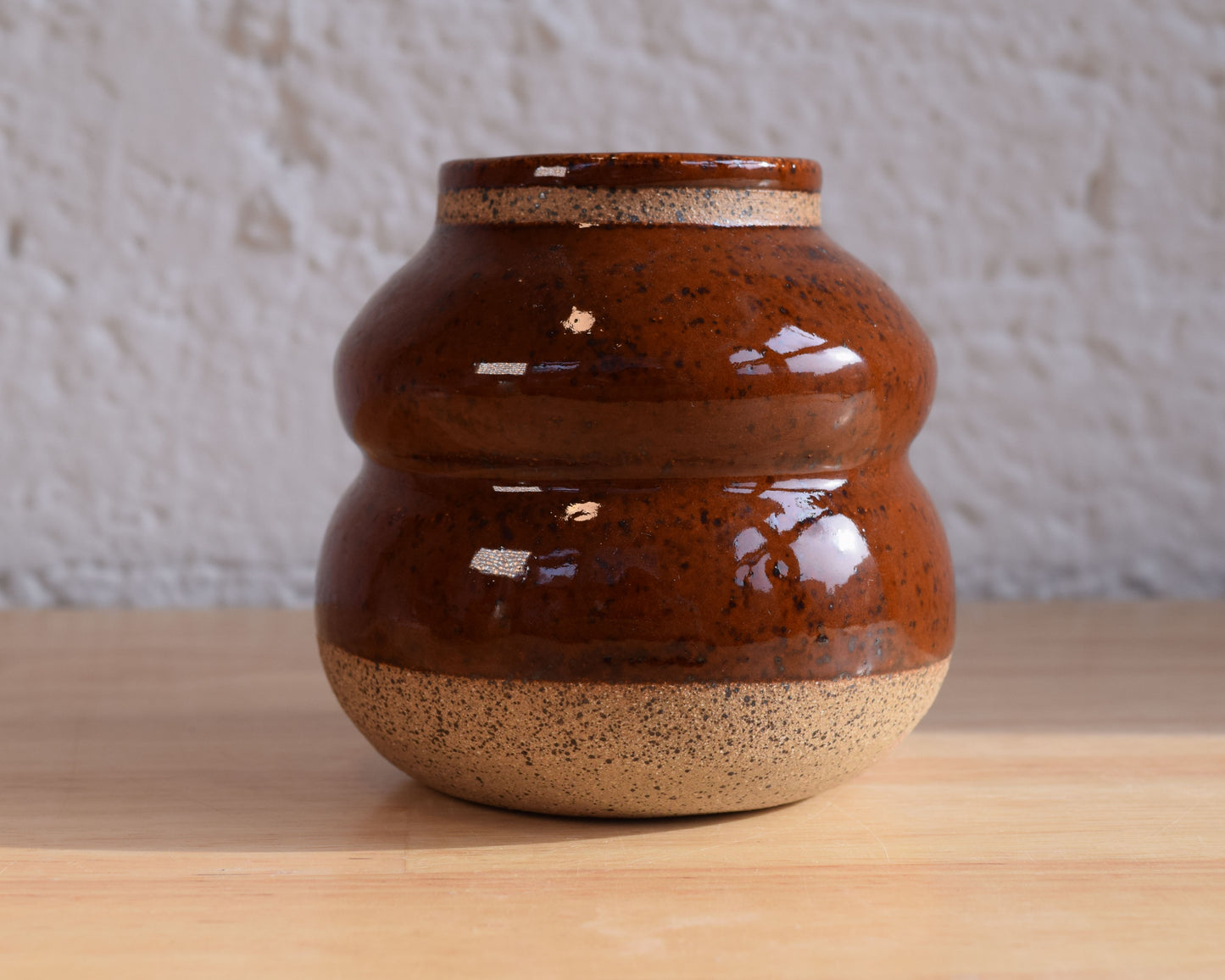 Burnt Orange Bubble Vase