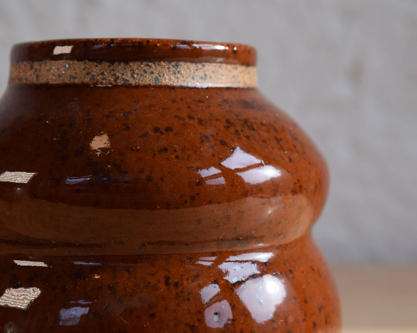 Burnt Orange Bubble Vase