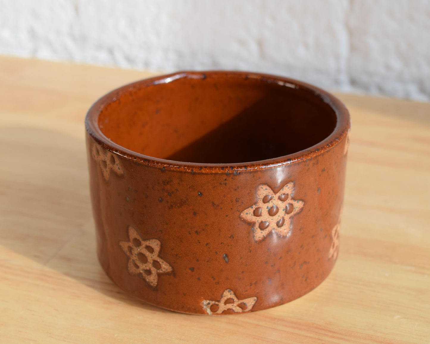 Small Burnt Orange Planter