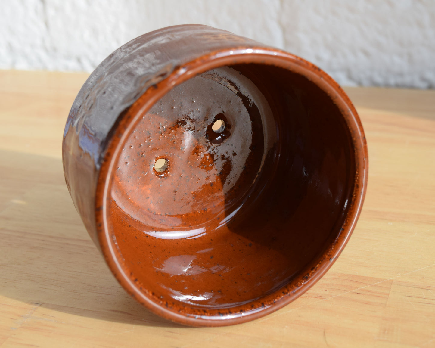 Small Burnt Orange Planter