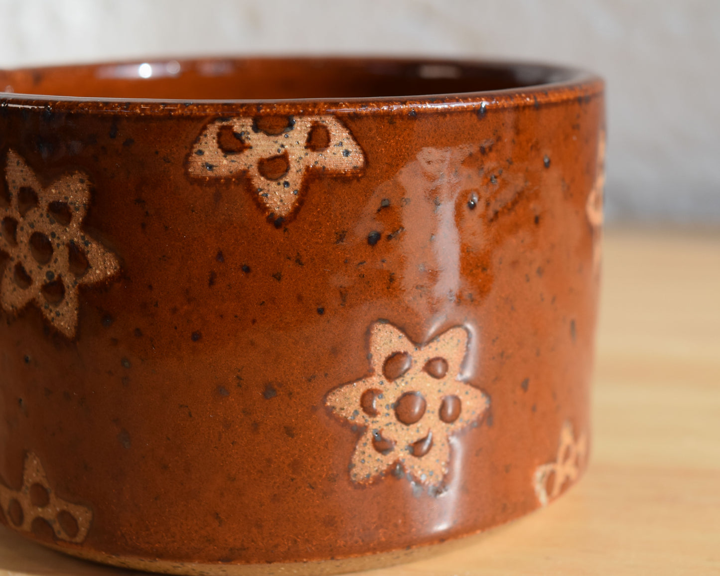 Small Burnt Orange Planter