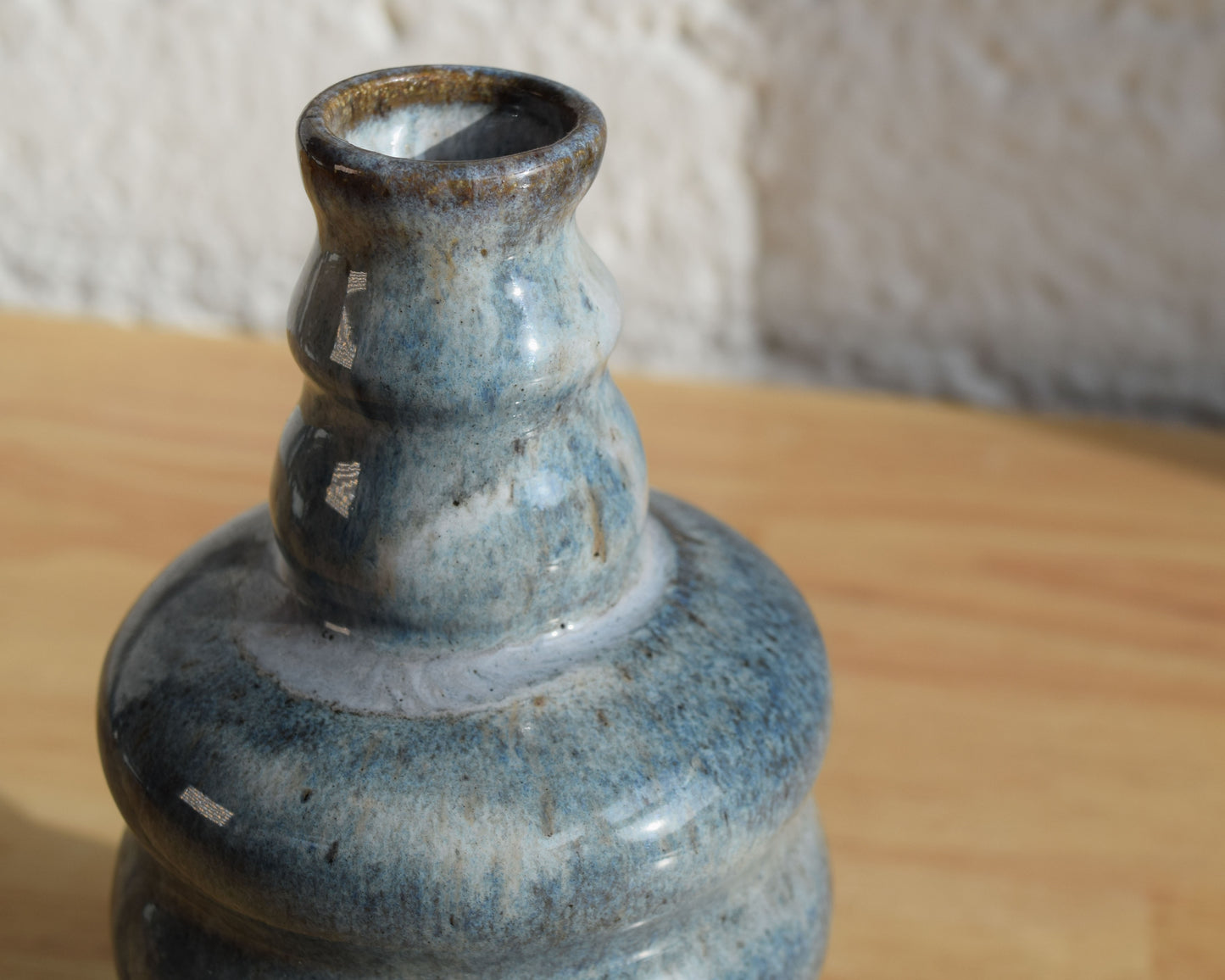 Blue & White Wavy Bottle