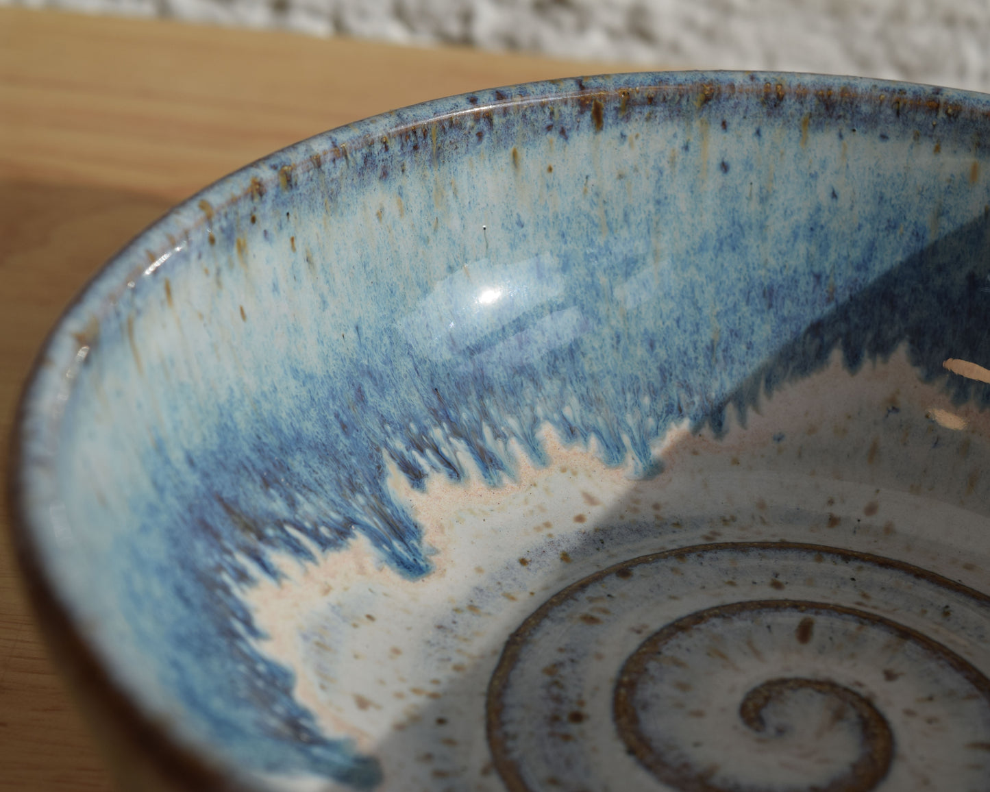 Blue & White Drip Bowl