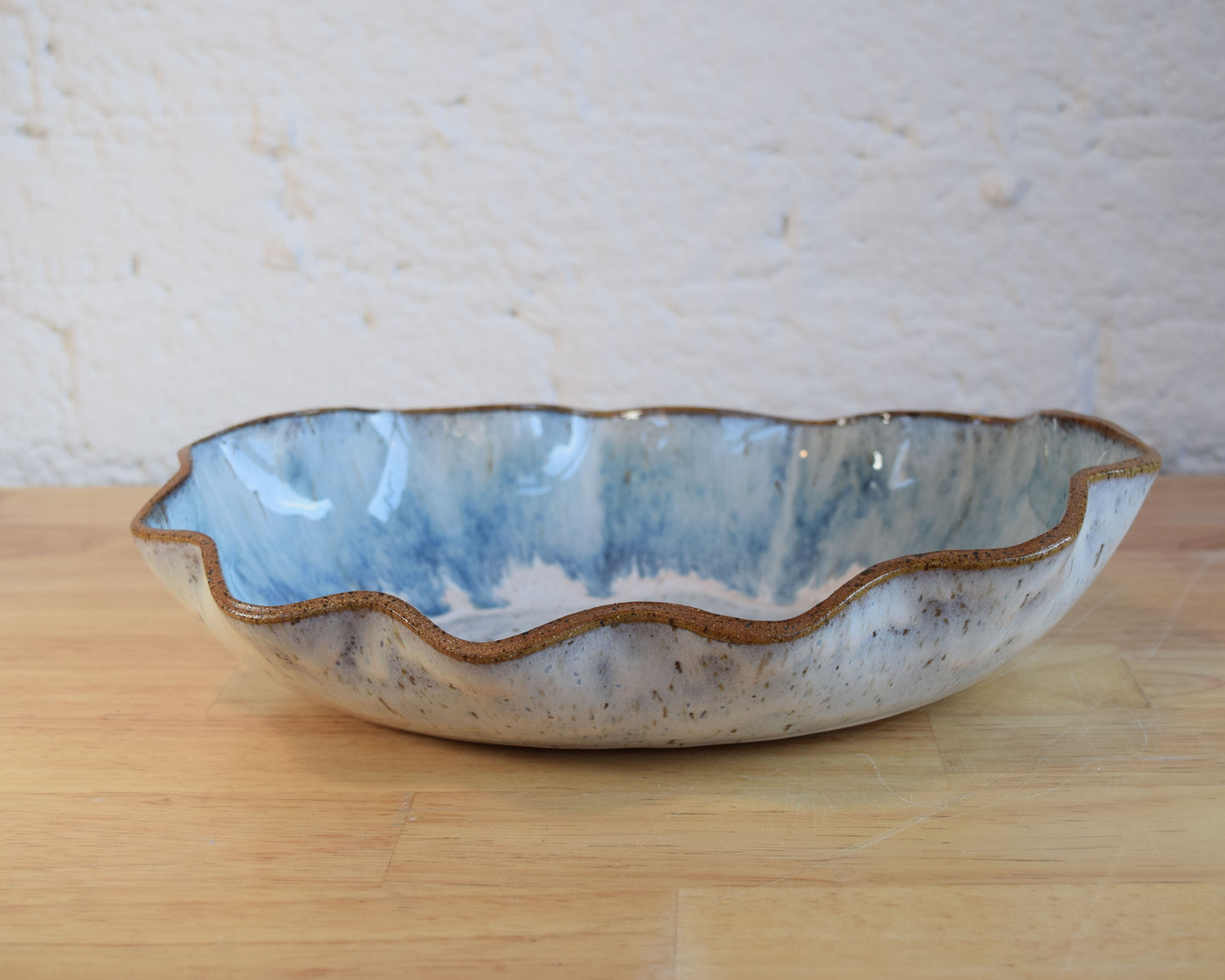 Blue & White Wiggly Bowl
