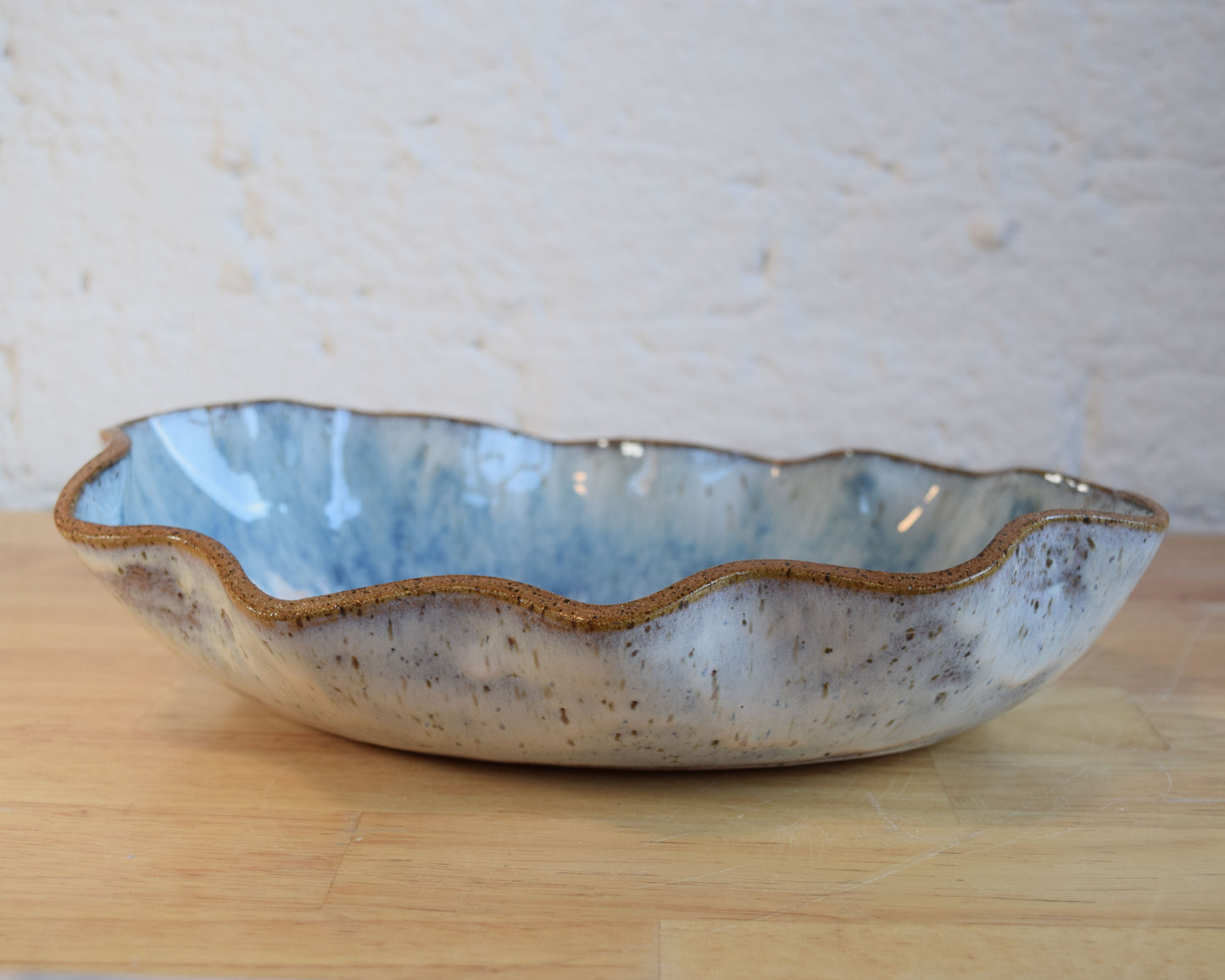 Blue & White Wiggly Bowl