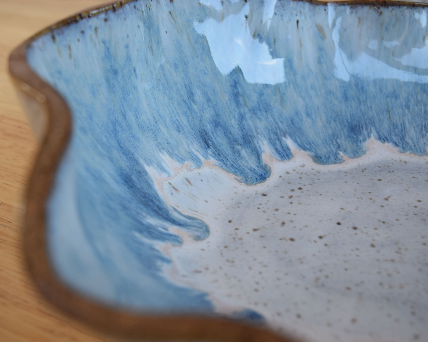 Blue & White Wiggly Bowl